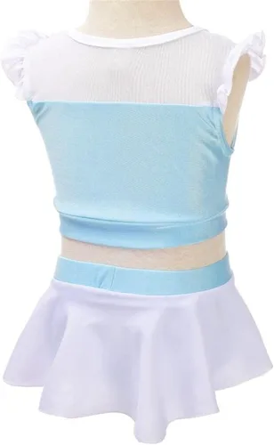 Vista 3 de Dressy Daisy Traje de baño de 2 piezas para niñas, princesa, traje de baño de natación con falda Estilo b