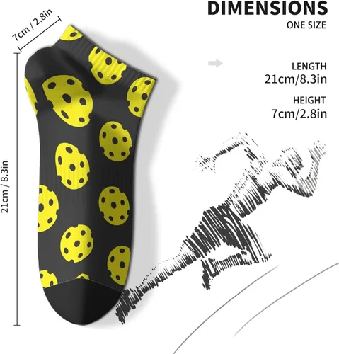 Vista 4 de devor Socks No Show Ankle for Mens Socks No Show Athletic Sock Fashion PICKLEBALL Socks