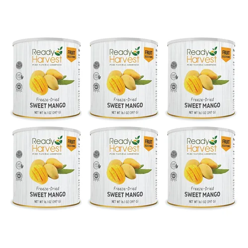Vista 19 de Ready Harvest Alimentos deshidratados - Chips de manzana Alimentos de emergencia Kits de campamento y supervivencia Lata #10 Vida útil de 25