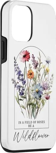 Vista 3 de Funda para iPhone 12 mini In A Field Of Roses Be A Wildflower Vintage Flower & Quotes Case