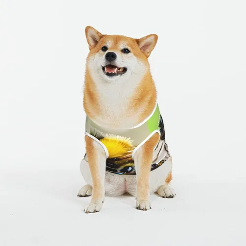 Vista 19 de Chaqueta clásica de ansiedad para perros, ropa cómoda para mascotas para gatos y perros, abrigo solar de corazón de dibujos animados para perros