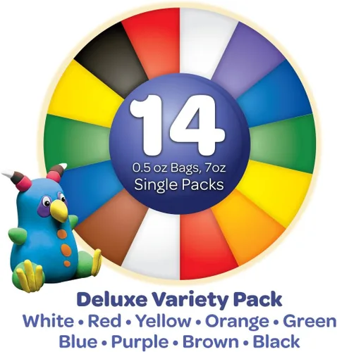 Vista 2 de Crayola, juego Model Magic Deluxe con variedad, 14 paquetes individuales, 7 oz, Paquete de 10, Variados