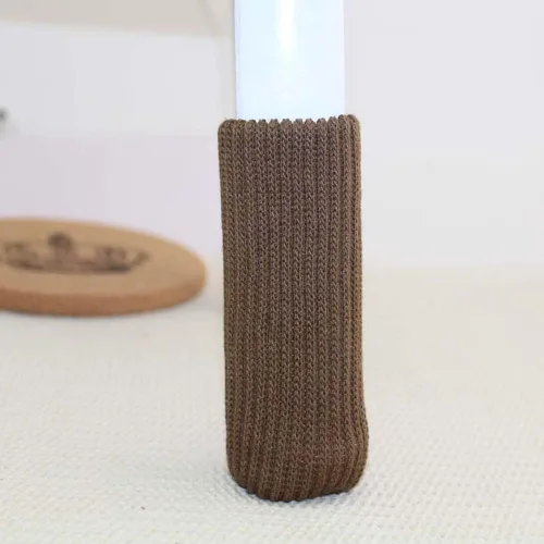 Vista 6 de Protectores de calcetines de punto para patas de silla, protectores de piso de madera dura, fundas de patas de taburete de bar de alta elasticidad