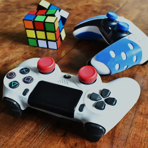 Vista 6 de Setex Gecko Grip, Thumbstick Grip Covers, for Playstation PS5, PS4, Xbox One, Switch Pro, Steam Deck, Anti-Slip Microstructured Analog Stick Thumb