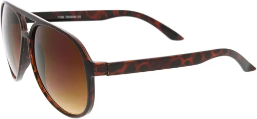 Vista 9 de zeroUV Gafas de sol estilo aviador con lente de bloqueo azul grande retro de 2.362 in
