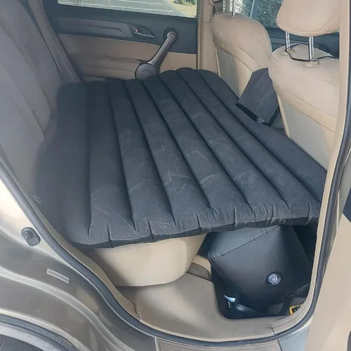 Vista 8 de Brilluxa Car Air Mattress, Inflatable Back Seat Bed Portable Sleeping Pad with 2 Pillows and Stable Support for SUVs and Trucks (Black)