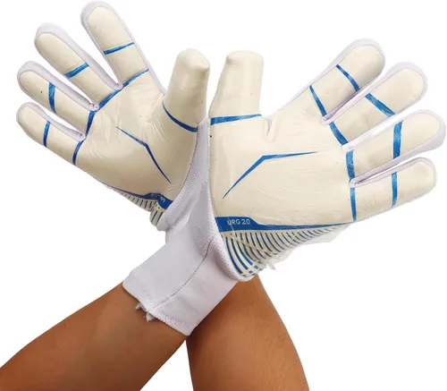 Vista 4 de Football Goalkeeper Gloves with Strong Palm Grip, Non Slip Latex and Nylon Soccer Goalie Glove, Breathable Design with Finger Protection for Men and