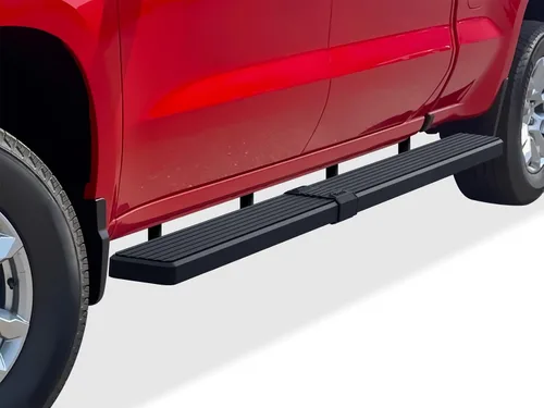 Vista 22 de APS Estribos negros compatibles con Chevy Silverado GMC Sierra 1500 2019-2026 Crew Cab y 2500 HD 3500 HD 2020-2026
