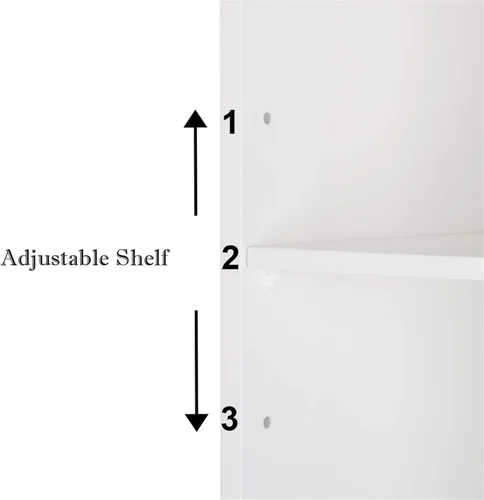 Vista 5 de Botiquín de baño montado en la pared con puertas de espejo dobles, Armario de baño colgante de madera con puertas y estantes, gabinete de espejo