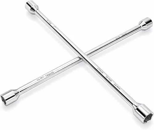 Vista 7 de Powerbuilt Llave universal de 14 pulgadas, se adapta a tuercas de llanta SAE y métricas, reparación de neumáticos de automóvil de carretera