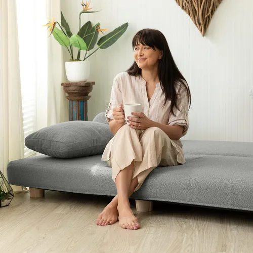 Vista 4 de Jaxx Avida Daybed - Tumbona plegable con colchón de espuma viscoelástica de primera calidad tamaño Queen - Fabricado en los Estados Unidos - Premium