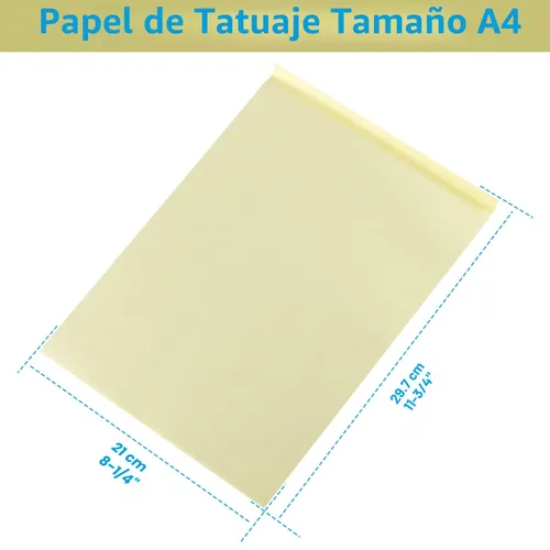 Vista 6 de Papel de Transferencia de Tatuajes, Cridoz 35 Hojas de Papel de Plantilla de Transferencia para Tatuajes, Tamaño A4 Azul