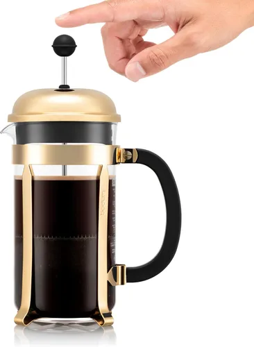 Vista 46 de Bodum Chambord - Cafetera de prensa francesa, Jarra de vidrio, Cromado