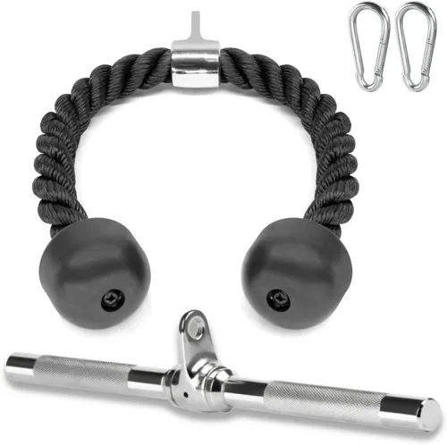 Vista 9 de A2ZCARE Combo Tríceps Presione Down Cable Attachment - Accesorios de máquina de cable para gimnasio en casa con opción múltiple