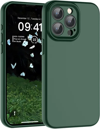Vista 165 de SUPFINE - Funda diseñada para iPhone 12, silicona líquida premium con [forro de microfibra suave antiarañazos][protección de cámara mejorada], funda