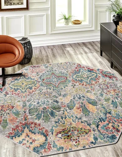 Vista 16 de Unique Loom Sumter Collection Area Rug - Brewton (2' 2" x 3' 1" Rectangle Multi/Blue)