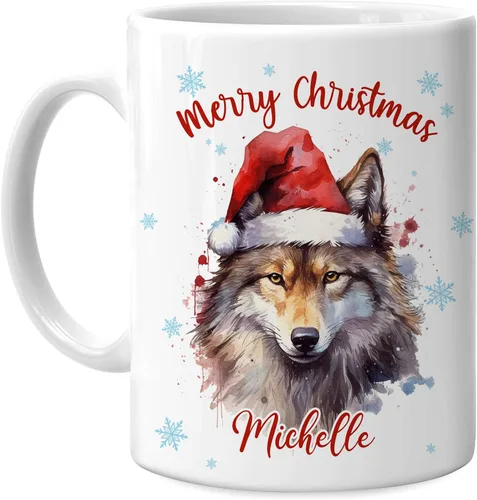 Vista 11 de Hyturtle Regalos personalizados para amantes de los osos – Taza de café de cerámica con nombre personalizado de oso con sombrero de Papá Noel