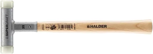 Vista 13 de Halder SuperCraft Dead Blow Mallet 3366.020 - Mazo sin rebote, inserciones de nailon duro, mango de madera de nogal americano con protector
