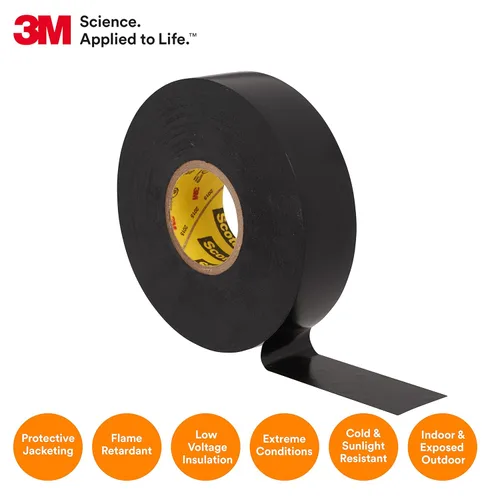 Vista 2 de 3M 6133 Super 33 cinta eléctrica de vinilo