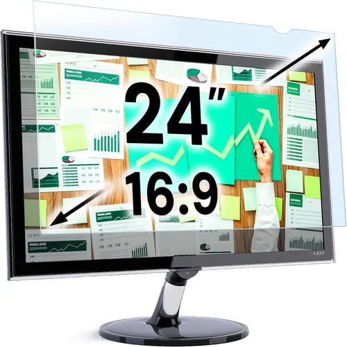 Vista 34 de VINTEZ Panel protector de pantalla de bloqueo de luz azul de 14 pulgadas para monitor de computadora y portátil de pantalla ancha 16:9 – Película