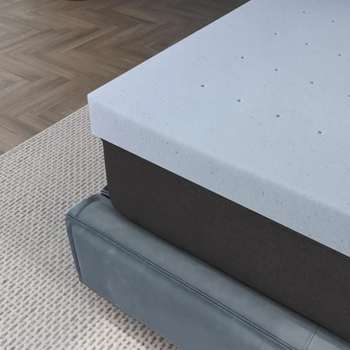 Vista 3 de COOL GEL Cubrecolchón de Espuma Viscoelástica, Espuma Viscoelástica Infundida con Gel Frío, Suave y de Soporte, Certificado CertiPUR