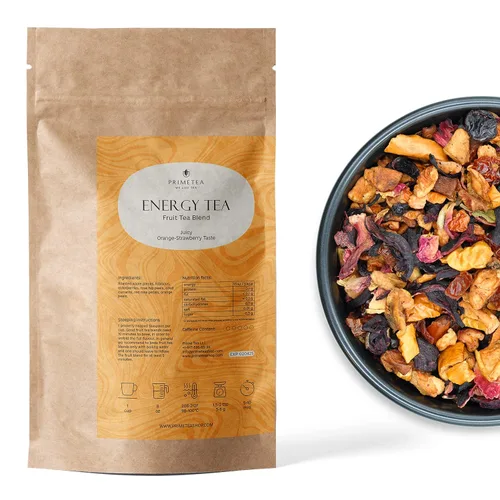 Vista 52 de Prime Tea Grandma's Fruit Basket – Exquisita fruta tisana, hojas sueltas orgánicas de primera calidad, deliciosa mezcla de té de hierbas, natural