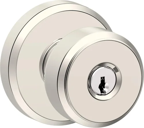 Vista 8 de SCHLAGE Pomo de bloqueo sin giro, latón antiguo (F170 ORB 609) (paquete de 2)