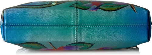 Vista 38 de Anna by Anuschka Women's Genuine Leather Medium Crossbody with External Zipper Pocket