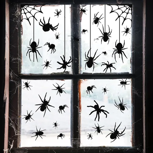 Vista 8 de 3 hojas de calcomanías luminosas de murciélago de Halloween que brillan en la oscuridad, calcomanías luminosas de murciélagos de Halloween