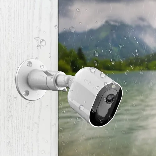 Vista 2 de Soporte de montaje universal para cámara de seguridad, soporte de metal de pared ajustable para interiores y exteriores, compatible con Arlo Pro/Pro