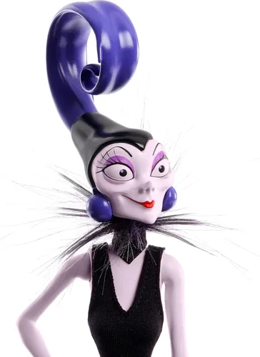 Vista 4 de Mattel Juguetes de Princesas Disney, Pack Múltiple de Villanas con Muñecas de Moda de la Reina Malvada, Cruella de Vil y Yzma, Colección