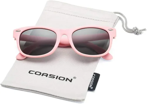 Vista 4 de Lentes de sol polarizados de goma elastómero termoplástico (TPEE) flexible, para niñas y niños de 3 a 9 años