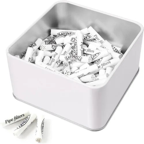 Vista 4 de Savinelli Filtros de carbón activado de 0.236 pulgadas - Filtro de tubería con tapas de cerámica y resistentes al calor, filtros de tubería