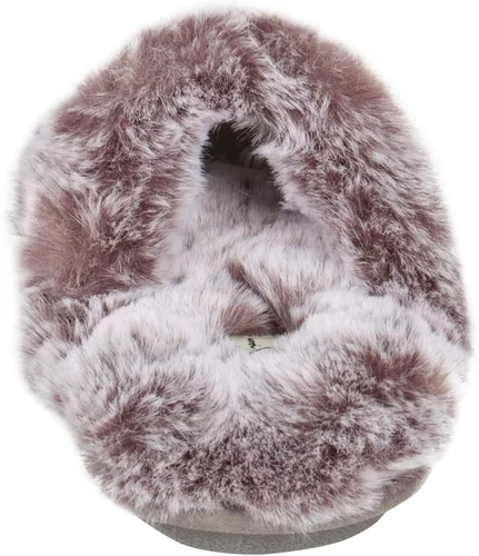 Vista 8 de Jessica Simpson - Pantuflas cómodas de piel sintética para mujer con suela antideslizante y espuma viscoelástica