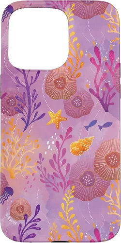 Vista 28 de Funda para iPhone 16 Disney The Little Mermaid Ariel Under the Sea Ambiance