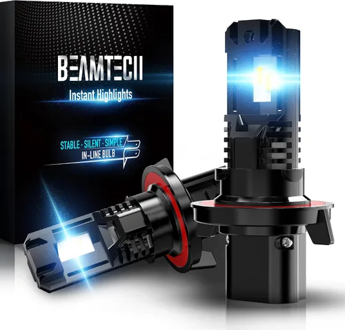 Vista 16 de BEAMTECH Fog Bombilla H1, 6500K, 1.181 in, base de disipador de calor, chips CSP, tamaño pequeño, paquete de 2