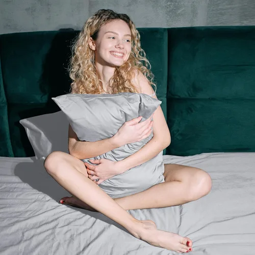 Vista 101 de Juego de 2 fundas de almohada 100% de algodón egipcio, fundas de almohada refrescantes de 400 hilos, fundas de almohada suaves y transpirables