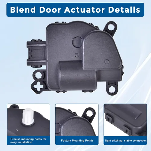 Vista 2 de 604-029 Actuador de puerta de aire HVAC, palancas de puerta mezcladora del calentador Compatible con Chrysler 200 Dodge Durango Journey Jeep Compass