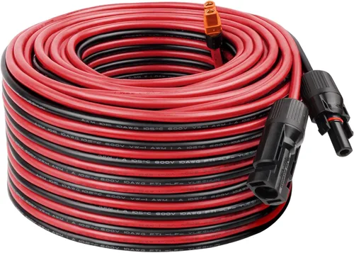 Vista 13 de MOOKEERF Cable solar a XT60i – 2 piezas de panel solar de 2 pies a XT60i adaptador adaptador cable de extensión para estación de energía portátil