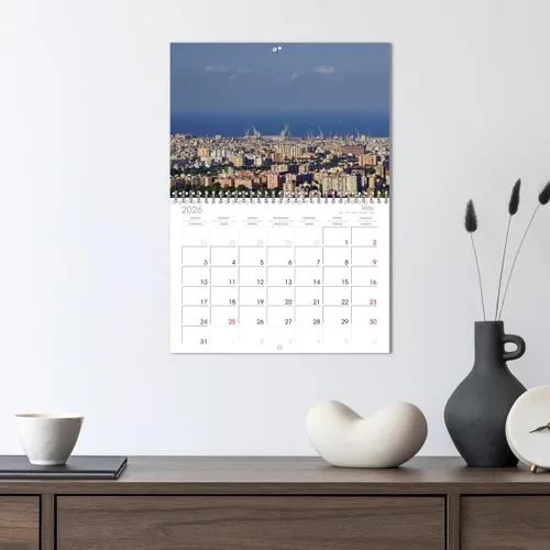 Vista 3 de Impressions from Sicily (calendario mensual de pared 2022 11.4 x 16.1 in (abierto)