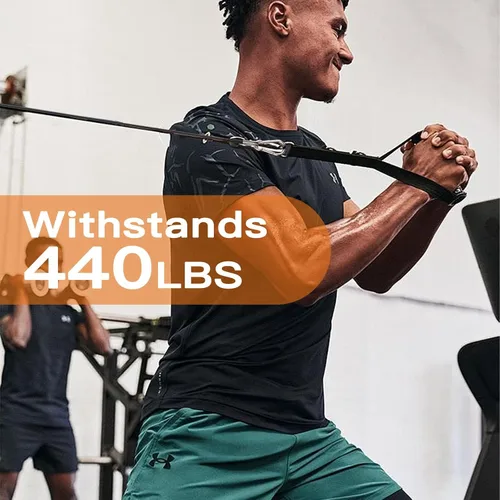 Vista 4 de 2 piezas de extensión de cable para gimnasio, accesorios de reemplazo para máquina de cable, accesorios de polea de cable para gimnasio - cuerda