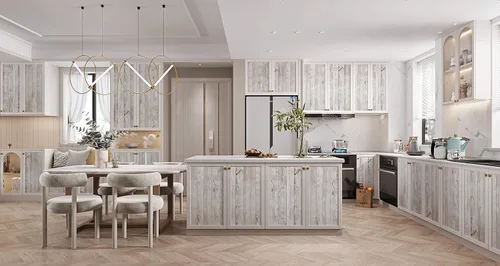 Vista 6 de Papel de contacto de madera, papel tapiz de madera, pega y despega, rolla de papel autoadhesivo extraíble, aspecto de grano de madera rústico