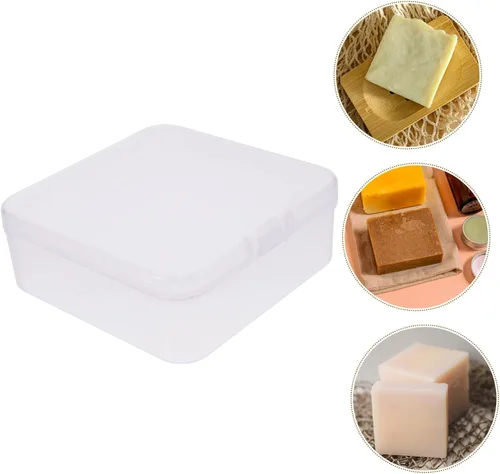 Vista 9 de Alipis Caja de almacenamiento transparente, contenedor transparente, contenedor de viaje, esponjas, bandeja de esponjas, bandeja de esponjas