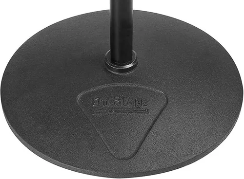 Vista 2 de On-Stage MS9210 - Soporte de micrófono de perfil bajo resistente con base de 10 pulgadas