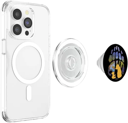 Vista 4 de Disney Brother Bear Kenai y Koda Silueta con Paw PopSockets MagSafe PopGrip para iPhone