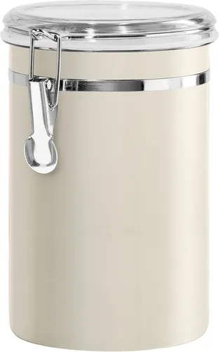 Vista 19 de Oggi Recipiente de cocina de acero inoxidable de 26 onzas líquidas, negro - Tapa hermética con cierre, parte superior transparente - Ideal