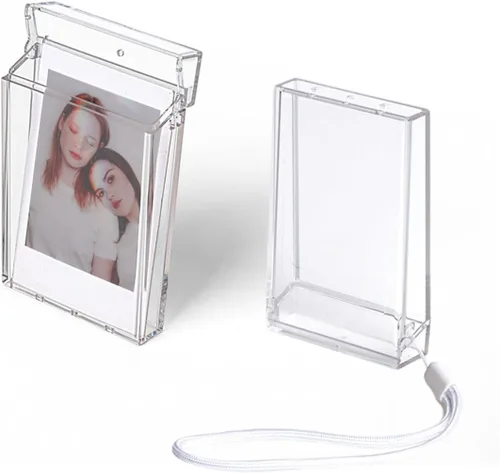 Vista 10 de Orga'Neat Estuche de Almacenamiento Portafotos para Película Fujifilm Instax Mini 12/11/90/40/9/8/7/7+/EVO, Portafotos de Cuero PU con Bolsillo Negro