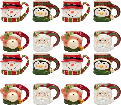Vista 7 de Certified International Holiday 4 Pc. Juego de tazas, 18 onzas, multicolor
