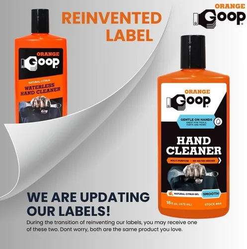 Vista 10 de GOOP Limpiador de manos sin agua multiusos líquido naranja - Botella abatible de 16 oz