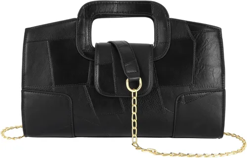 Vista 10 de Bolso de mano para mujer, estilo vintage, con solapa, bolso de mano de noche